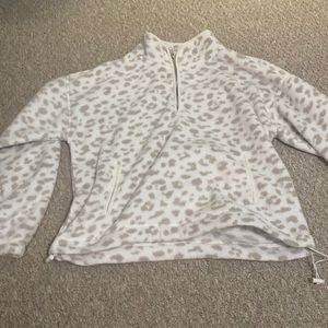 Leopard Print Zip Up